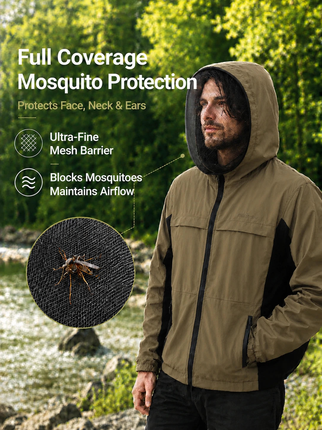 Relexit® Unisex Cooling Bug Jacket with Ice Packs