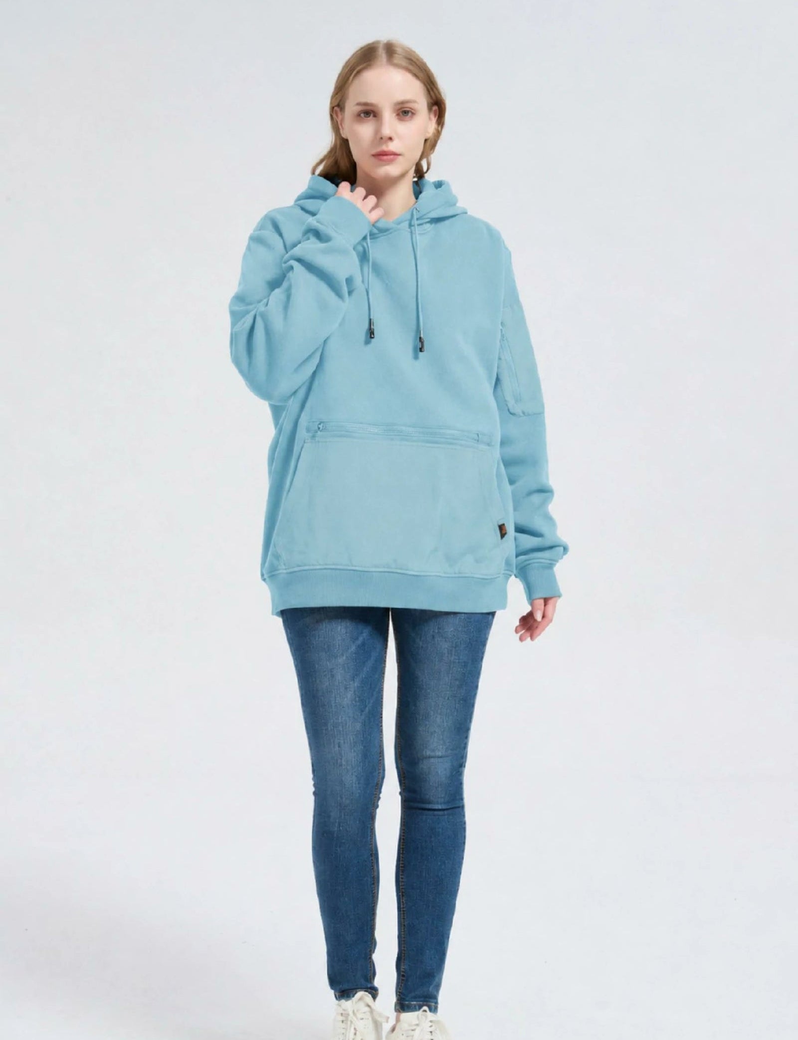 Relexit® All-in-One Travel Hoodie with Built-in Blackout Eye Mask – Unisex