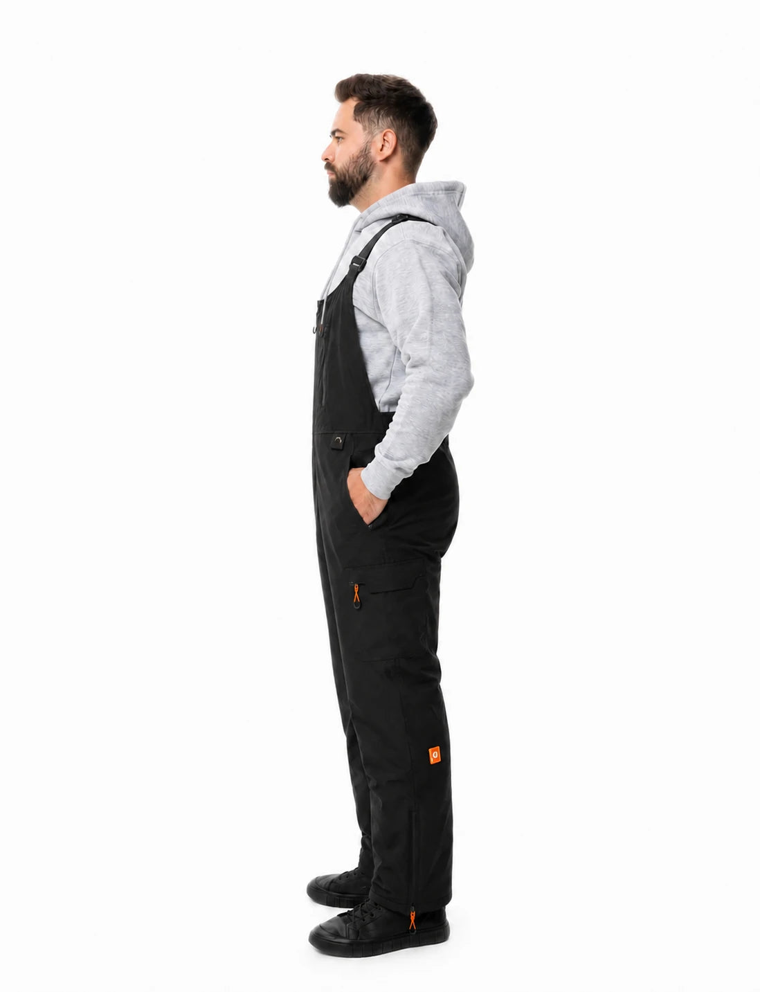 Men's Heated Bib Overalls with 12V Battery
