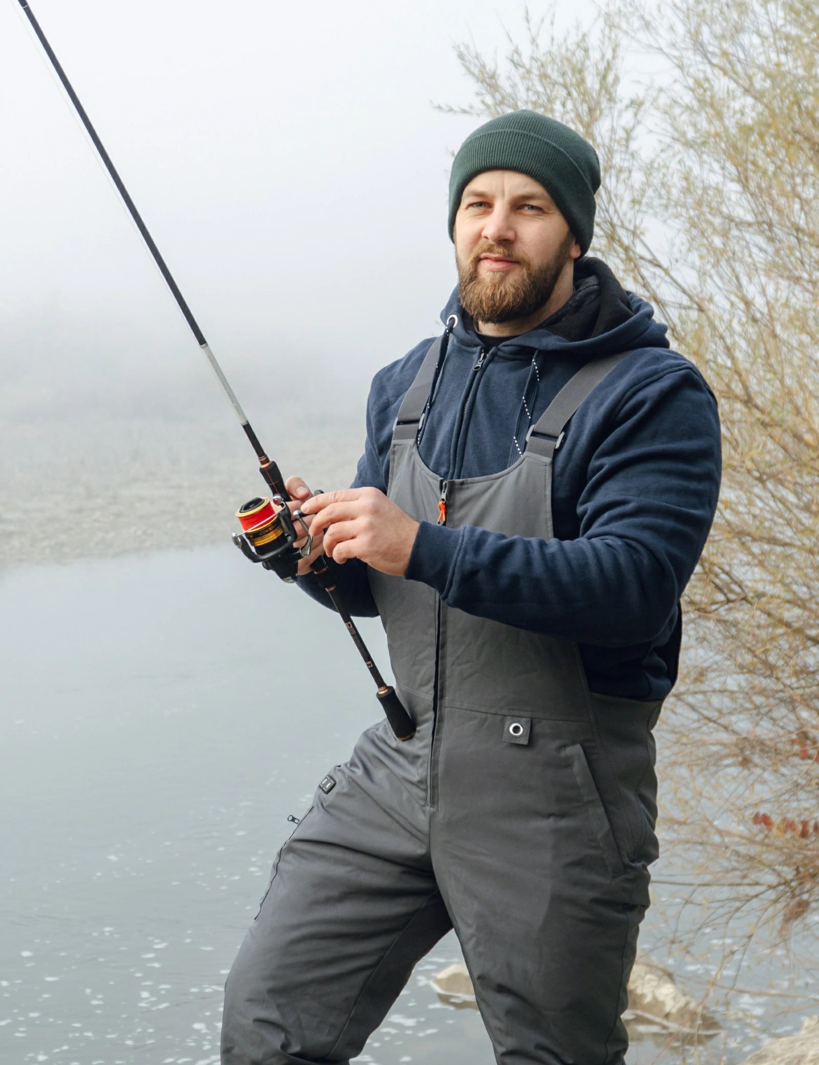 Men's Heated Bib Overalls with 12V Battery