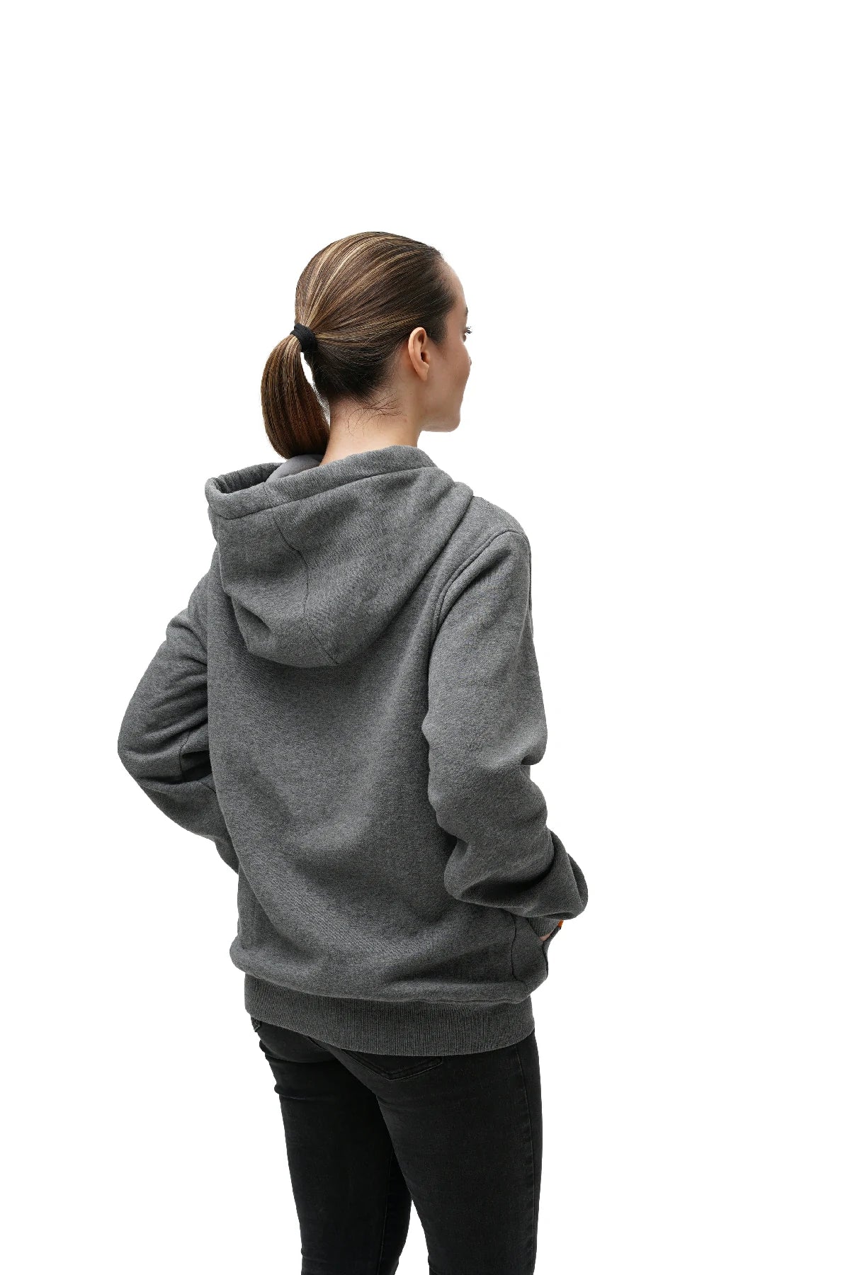 Women's Dual-Control Heated Pullover Hoodie with 12V Battery