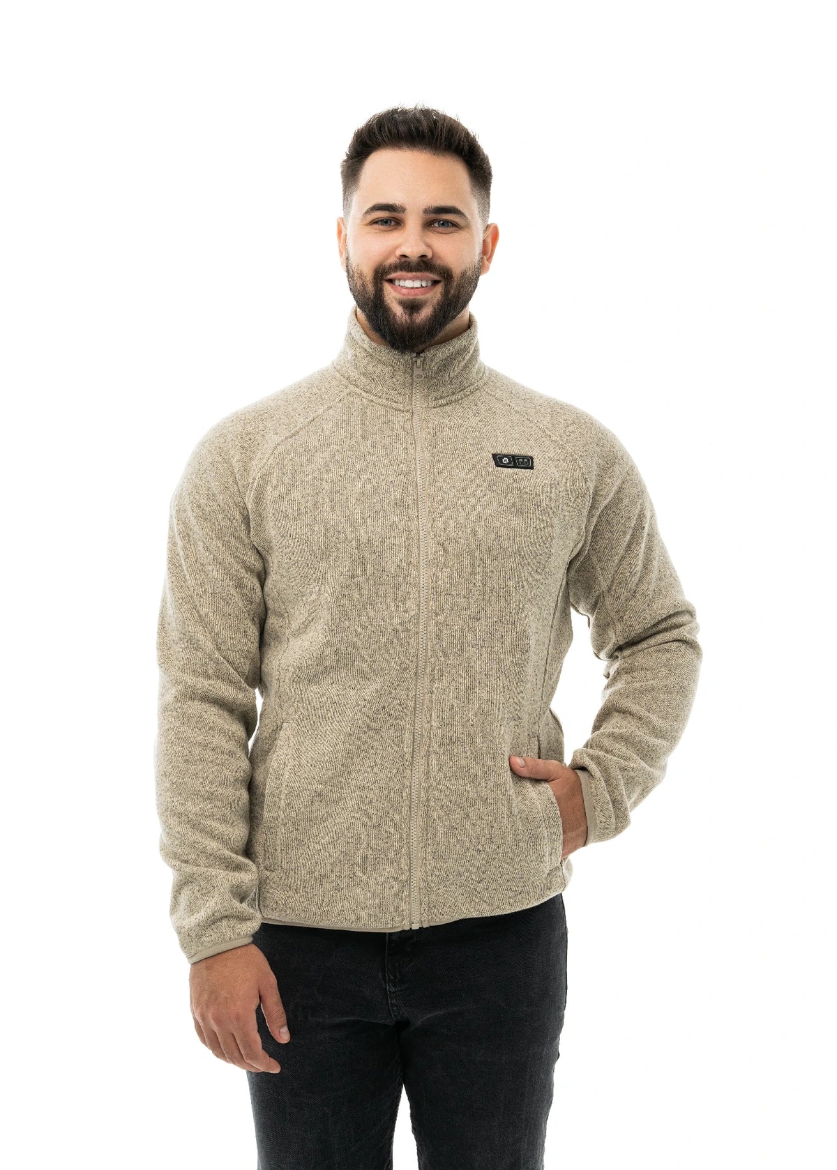 Men's Dual Control Heated Fleece Jacket with 12V 16000mah Battery