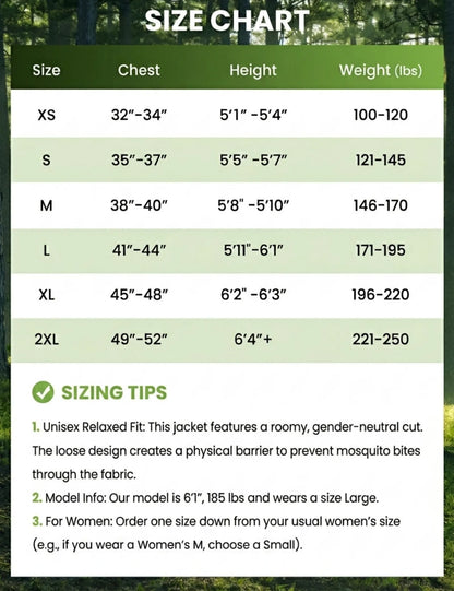 Relexit® Heavy-Duty Mesh Mosquito & Bug Jacket