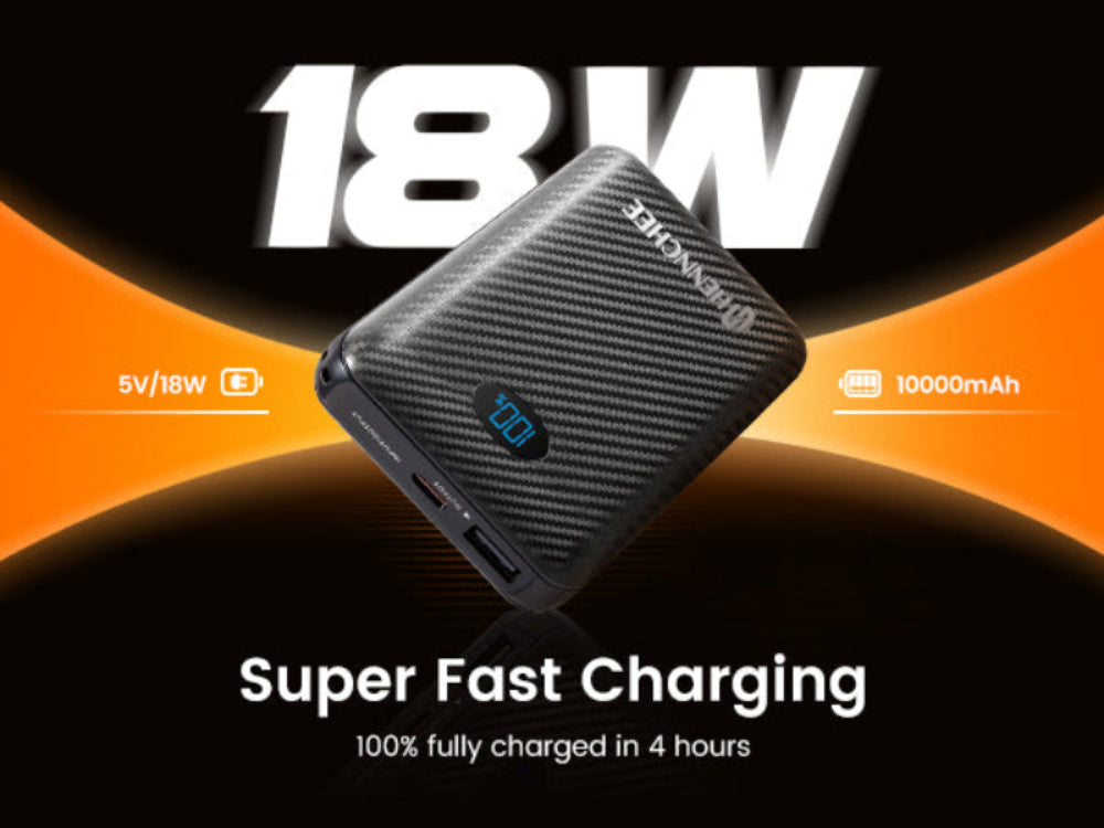 Hennchee heated hoodie power bank - 18W super fast charging