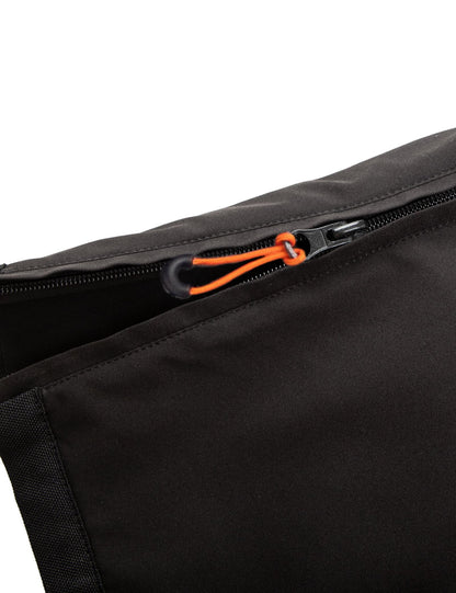 Hennchee men's heated bib overalls black front zipper