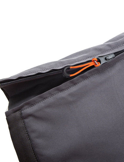 Hennchee men's heated bib overalls grey front zipper