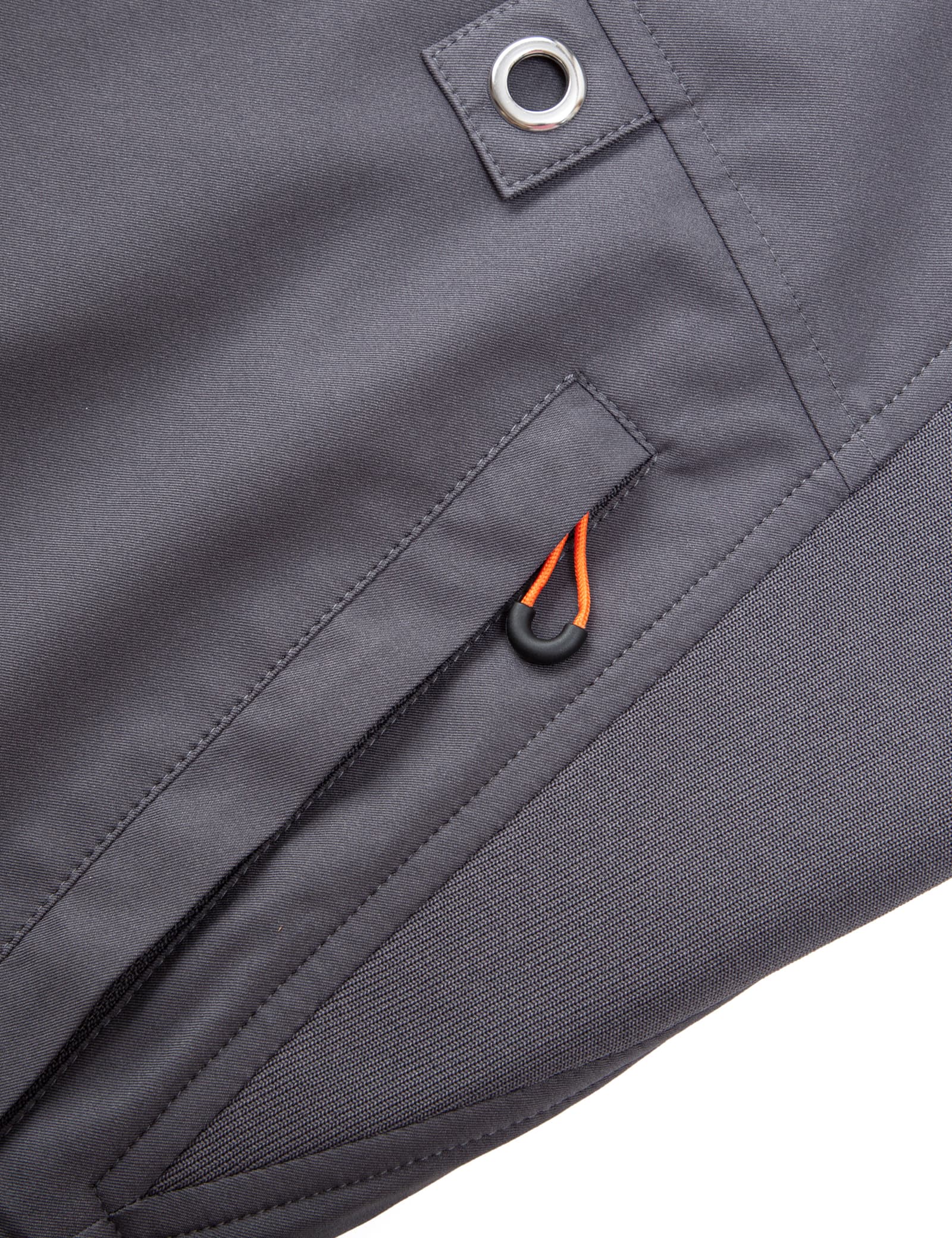 Hennchee men's heated bib overalls grey zippered side pocket