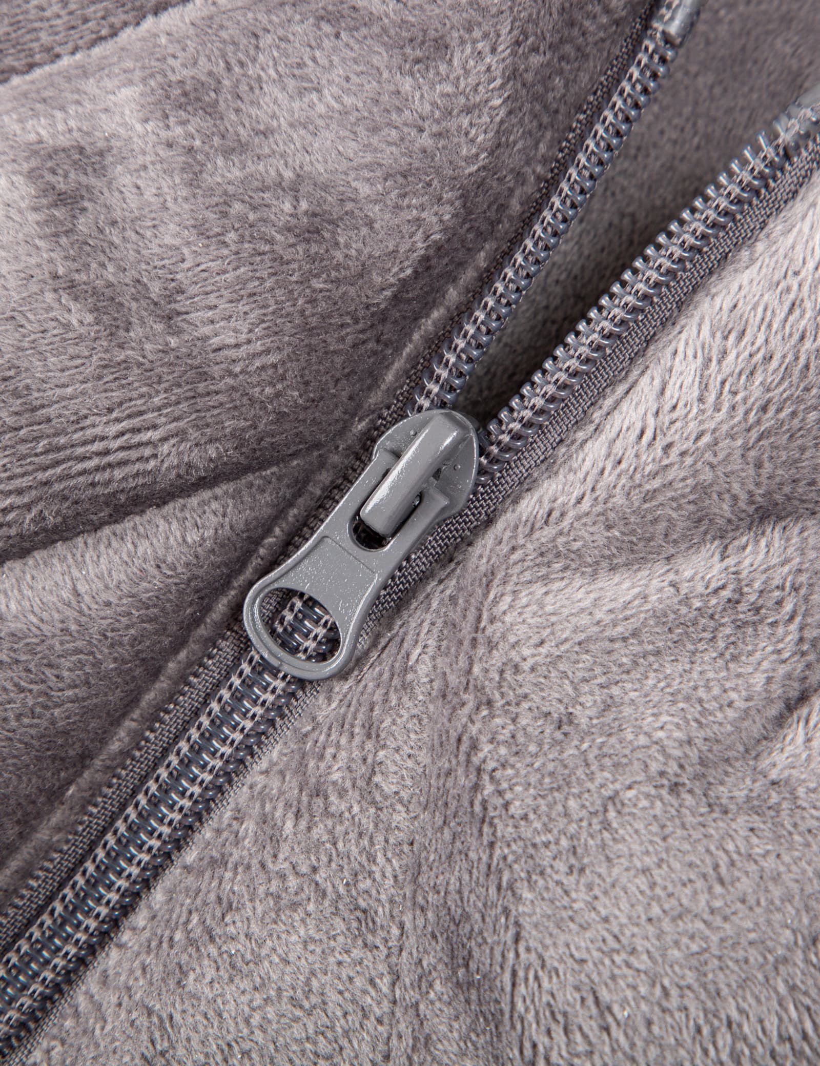 Hennchee weighted cordless heating pad grey high-quality zipper closure detail